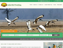 Tablet Screenshot of indiabirdwatching.com